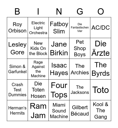 The Green Room Bingo 2 Bingo Card