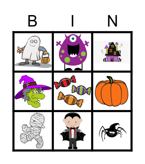 Halloween Bingo Card