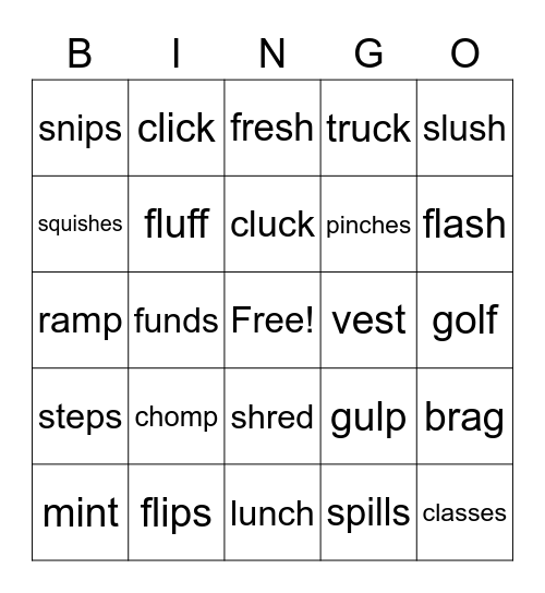 Wilson 2.2 Bingo Card
