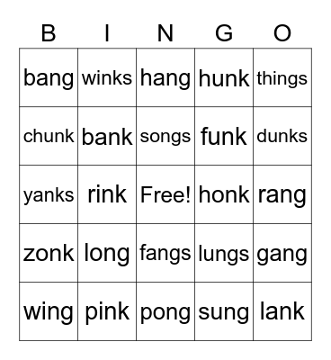 Wilson 2.1 Bingo Card