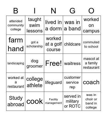 Ask Me About Bingo Card