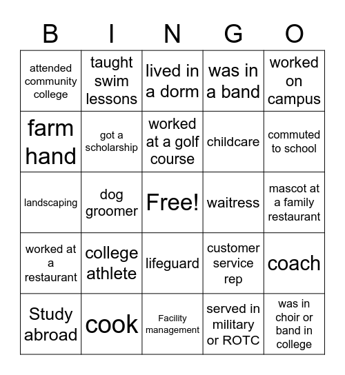 Ask Me About Bingo Card