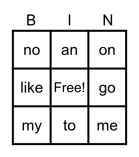 Orange and Red Bingo Card