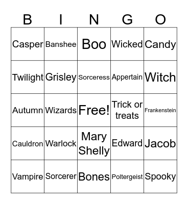 Work - Ryan Fuller Bingo Card