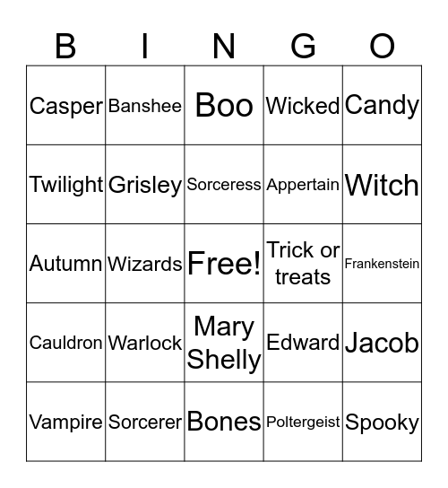 Work - Ryan Fuller Bingo Card