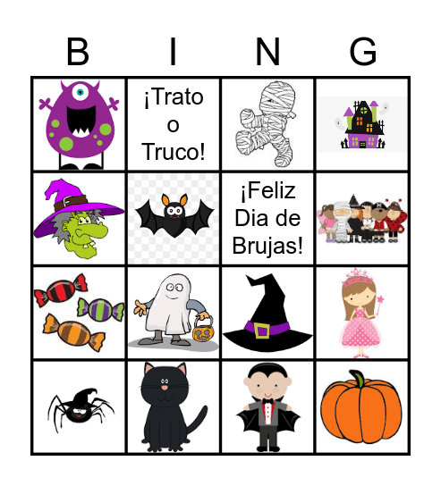 Halloween dificil Bingo Card