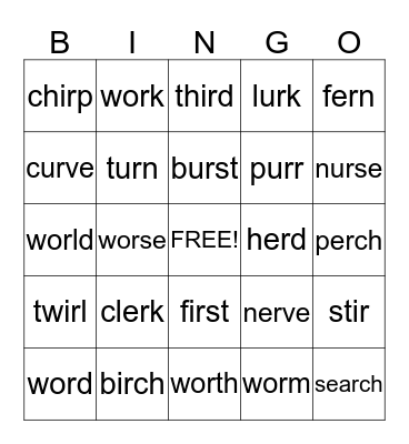 LtR  Level 8 Week 2 Bingo Card