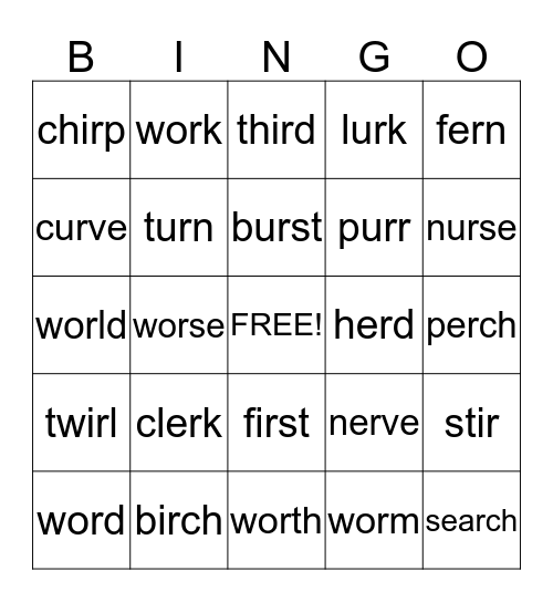 LtR  Level 8 Week 2 Bingo Card