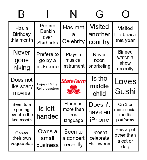 Bridge Bingo Card