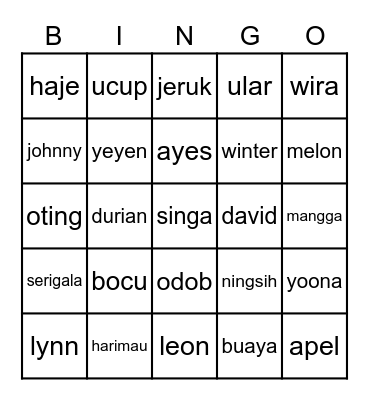 hongjoonqz's Bingo Card