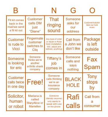 Vicci probably won't win this one Bingo Card