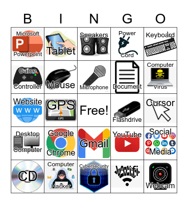 Technology Bingo Card