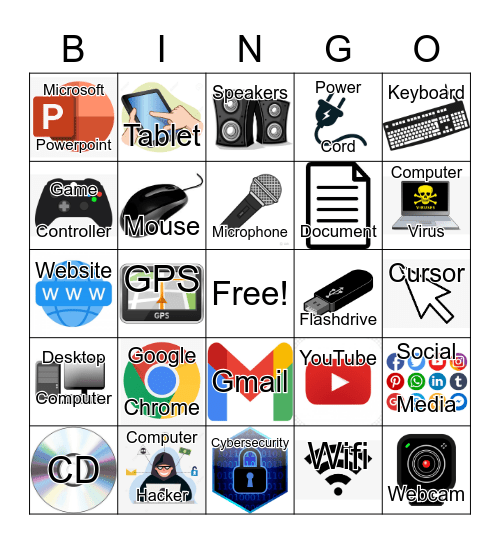 Technology Bingo Card