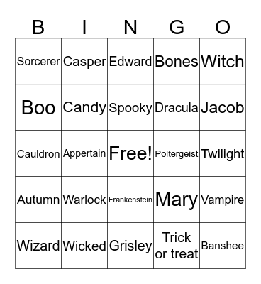 HALLOWEEN HACKER Bingo Card