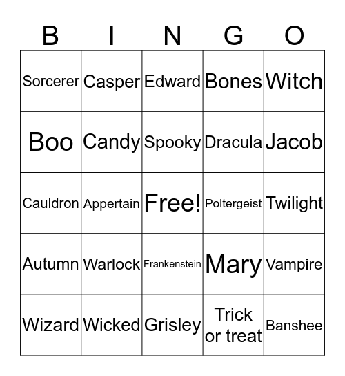 HALLOWEEN HACKER Bingo Card