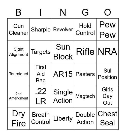 Liberty Belles Bingo! Bingo Card