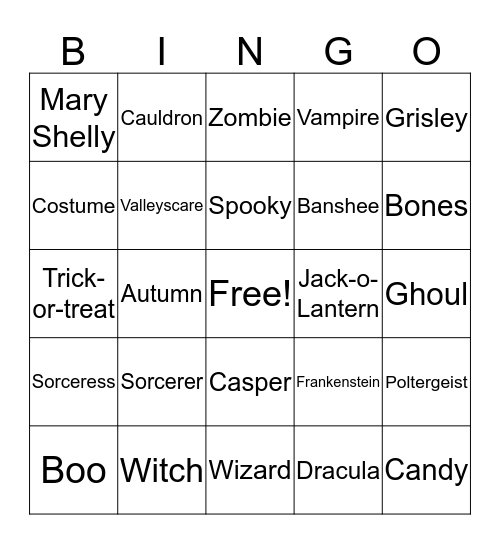 HALLOWEEN-Hannah  Bingo Card