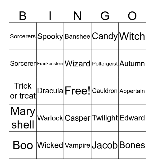 Owen Bingo Card