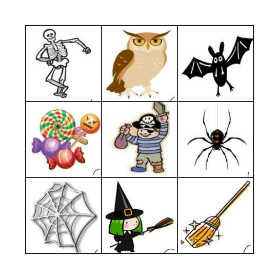 HALLOWEEN Bingo Card