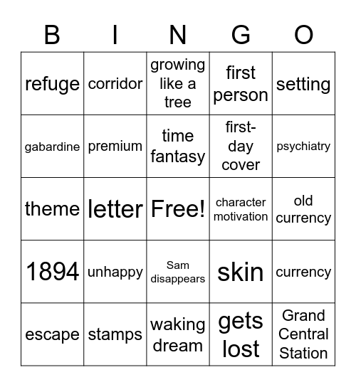 The Third Level Bingo Card