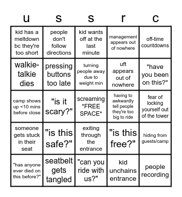 moonshot bingo Card