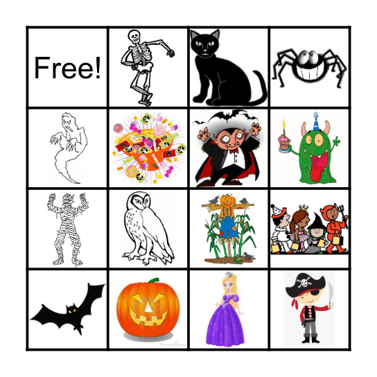 Happy Halloween！ Bingo Card