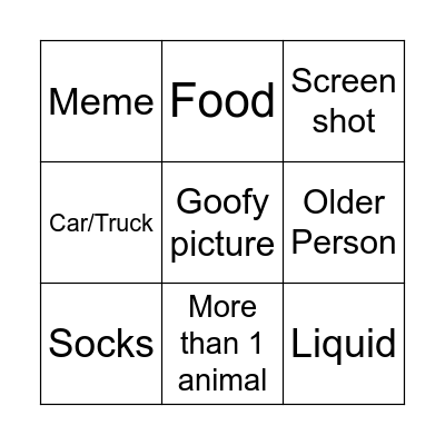 Phone Bingo Card