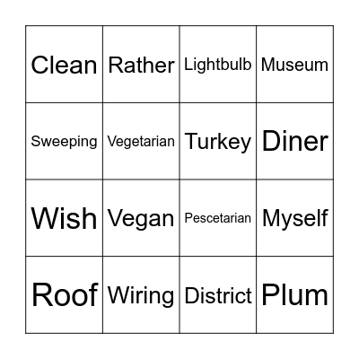 Bingo Card