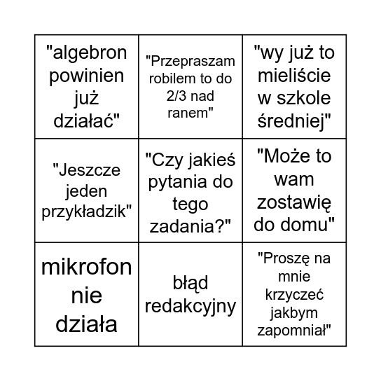 Fidytek Bingo Card