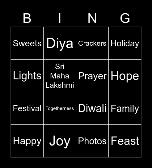 Make your Bingo Card