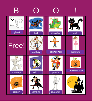 Halloween 2022 Bingo Card