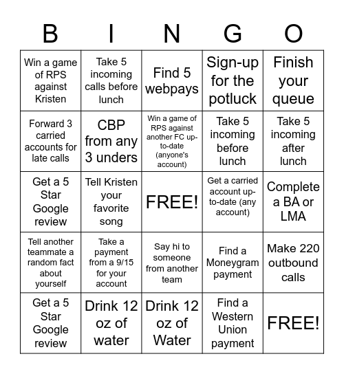 Bingo Card