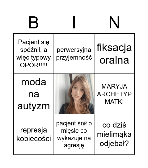 LENARTOWICZ VIBES Bingo Card