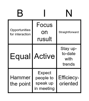 America culture organization Bingo Card