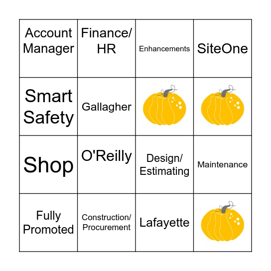 MELIORA EMPLOYEE TRAINING BINGO Card