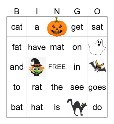 Happy Halloween Bingo Card