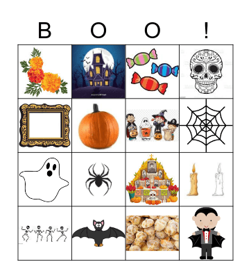 Day of the Dead/Halloween Bingo Card