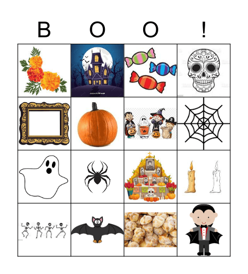 Day of the Dead/Halloween Bingo Card