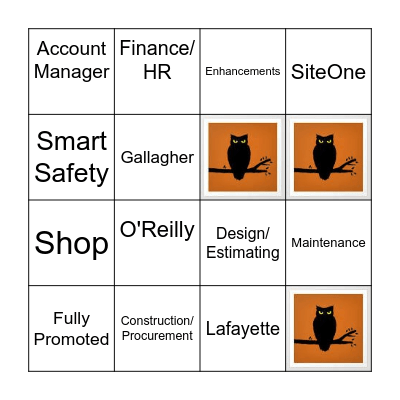 MELIORA EMPLOYEE TRAINING BINGO Card