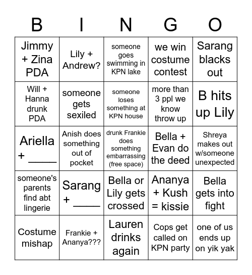 Halloweek Bingox Bingo Card