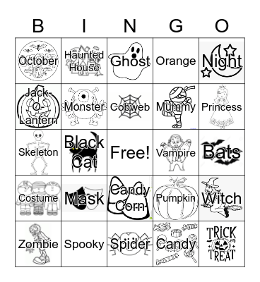 Happy Halloween! Bingo Card