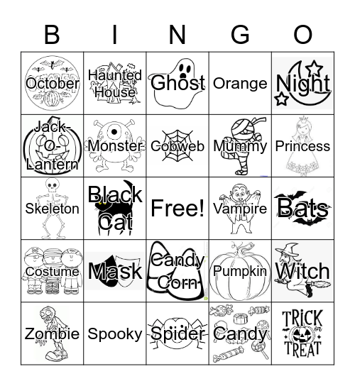 Happy Halloween! Bingo Card