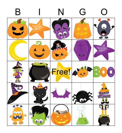 Happy Halloween Bingo Card