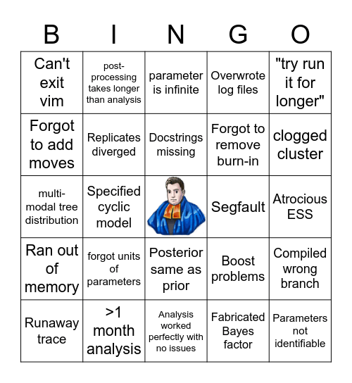 RevBayes Bingo Card