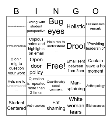 ABD BINGO Card