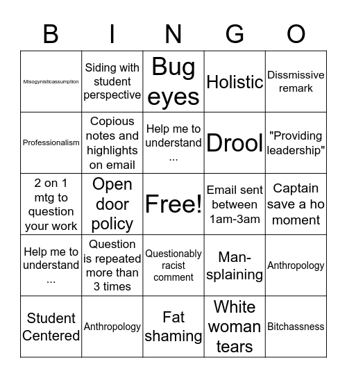 ABD BINGO Card