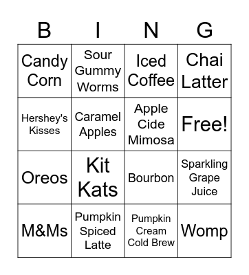 Test Bingo Card