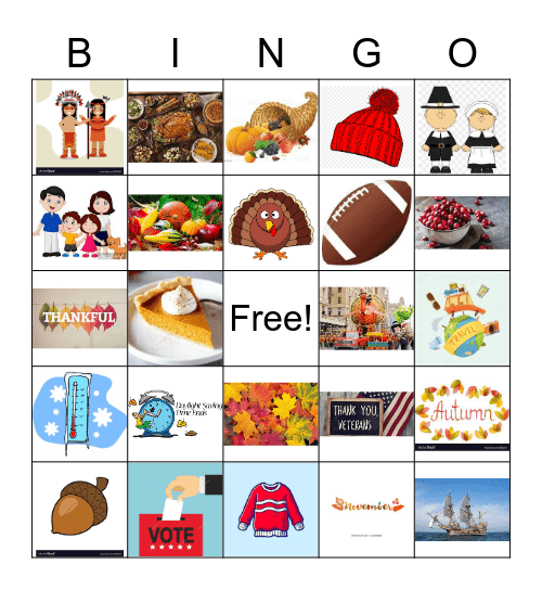 November Bingo Card