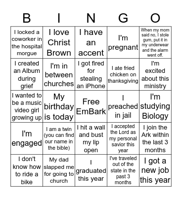 Bingo Card