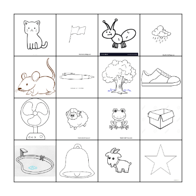 Rhyming Bingo! Bingo Card